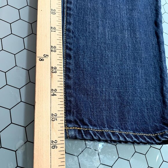 Talbots Boyfriend Flawless Five Pocket Jeans Womens 8 Petite Dark Wash Mid Rise - Picture 7 of 13